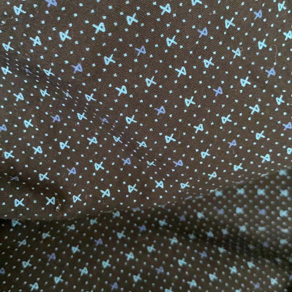 MONUMENT black and blue Short sleeve button down shirt size L - Picture 6 of 6
